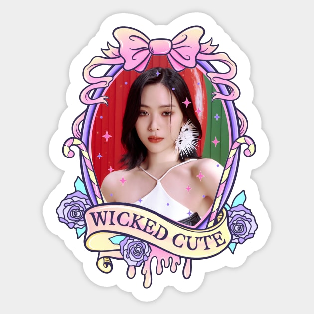 Halloween Wicked Cute Ryujin ITZY Sticker by wennstore